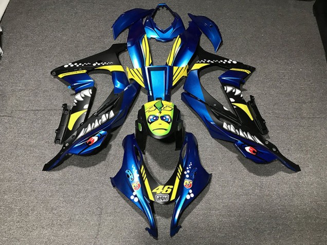 Best Metallic Blue Shark Kawasaki ZX10R Motorcycle Fairings 2016-2019 Best Metallic Blue Shark Kawasaki ZX10R Motorcycle Fairings 2016-2019