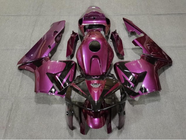 Best Metallic Purple & Black Decal Honda CBR600RR Motorcycle Fairings 2005-2006