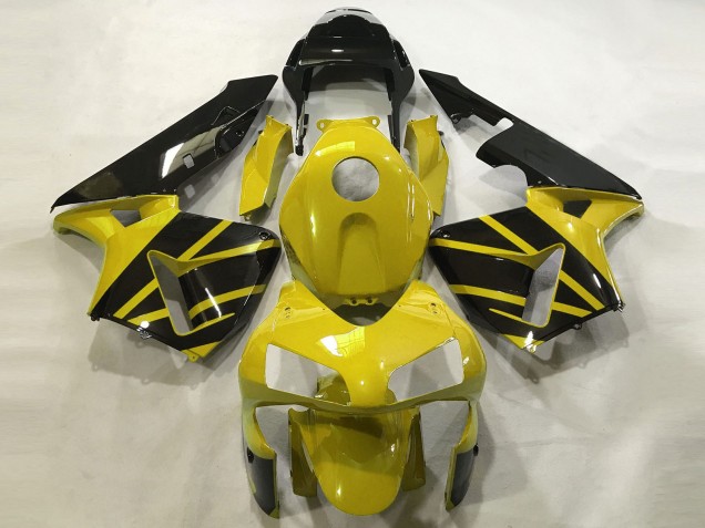 Best Mustard Yellow & Gloss Black Honda CBR600RR Motorcycle Fairings 2003-2004 Best Mustard Yellow & Gloss Black Honda CBR600RR Motorcycle Fairings 2003-2004