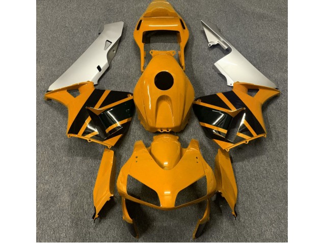 Best Mustard Yellow & Matte Silver Honda CBR600RR Motorcycle Fairings 2003-2004 Best Mustard Yellow & Matte Silver Honda CBR600RR Motorcycle Fairings 2003-2004