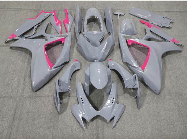 Best Nardo and Pink Trim Suzuki GSXR 600-750 Motorcycle Fairings 2006-2007 Best Nardo and Pink Trim Suzuki GSXR 600-750 Motorcycle Fairings 2006-2007