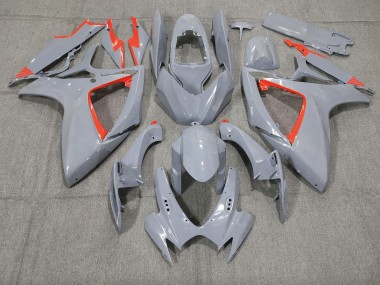 Best Nardo and Red Trim Suzuki GSXR 600-750 Motorcycle Fairings 2006-2007