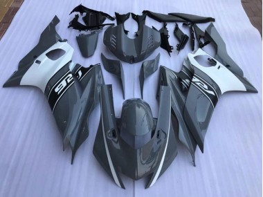 Best Nardo Grey and White Yamaha R6 Motorcycle Fairings 2017-2019
