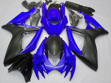 Best Ocean Blue Suzuki GSXR 600-750 Motorcycle Fairings 2006-2007
