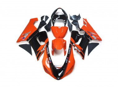 Best Orange and Black Elf Kawasaki ZX6R Motorcycle Fairings 2005-2006