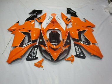 Best Orange Black Kawasaki ZX10R Motorcycle Fairings 2006-2007