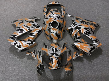 Best Orange Camo Honda VFR800 Motorcycle Fairings 2002-2012