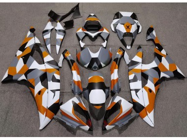 Best Orange Camo Plain Yamaha R6 Motorcycle Fairings 2008-2016