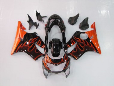 Best Orange Flame Honda CBR600 F4 Motorcycle Fairings 1999-2000