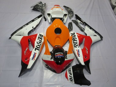 Best Orange Repsol Honda CBR1000RR Motorcycle Fairings 2006-2007
