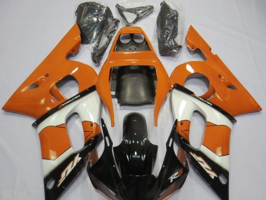 Best Orange White and Black Yamaha R6 Motorcycle Fairings 1998-2002