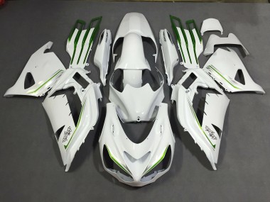 Best Pearl White Custom Kawasaki ZX14R Motorcycle Fairings 2012-2019