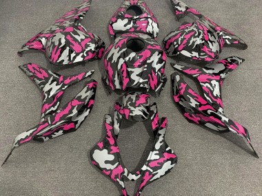 Best Pink and Silver Camo Honda CBR600RR Motorcycle Fairings 2009-2012