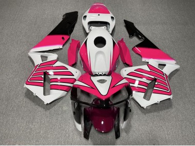 Best Pink and White Wings Honda CBR600RR Motorcycle Fairings 2005-2006