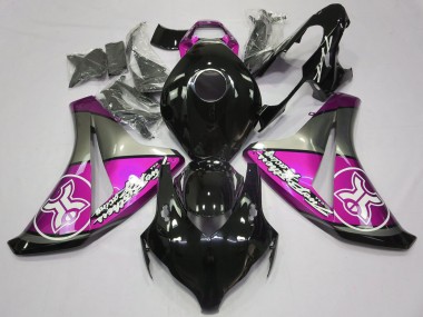 Best Pink on Black Custom Honda CBR1000RR Motorcycle Fairings 2008-2011