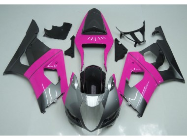 Best Pink Silver and Black Suzuki GSXR 1000 Motorcycle Fairings 2003-2004