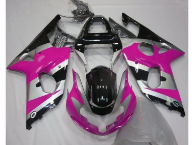 Best Pink Silver OEM Style Suzuki GSXR 1000 Motorcycle Fairings 2000-2002