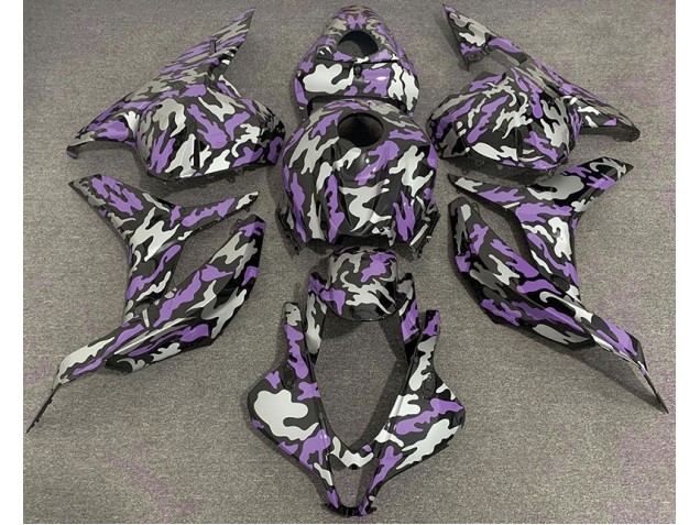 Best Purple and Silver Camo Honda CBR600RR Motorcycle Fairings 2009-2012