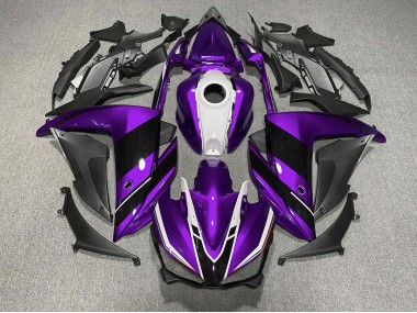 Best Purple Black and White Yamaha R3 Motorcycle Fairings 2015-2018