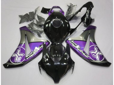 Best Purple on Black Custom Honda CBR1000RR Motorcycle Fairings 2008-2011