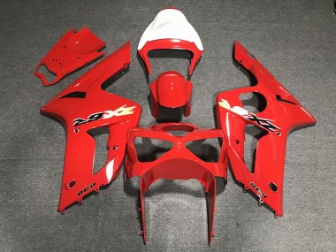 Best Red 636 Kawasaki ZX6R Motorcycle Fairings 2003-2004