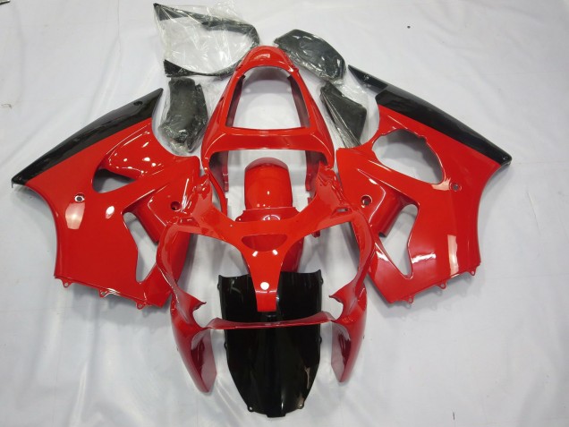 Best Red and Black Kawasaki ZX6R Motorcycle Fairings 2000-2002 Best Red and Black Kawasaki ZX6R Motorcycle Fairings 2000-2002