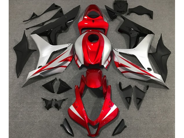 Best Red and Silver OEM Style Honda CBR600RR Motorcycle Fairings 2007-2008 Best Red and Silver OEM Style Honda CBR600RR Motorcycle Fairings 2007-2008