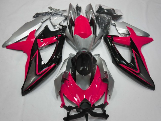 Best Red and Silver Suzuki GSXR 600-750 Motorcycle Fairings 2008-2010 Best Red and Silver Suzuki GSXR 600-750 Motorcycle Fairings 2008-2010