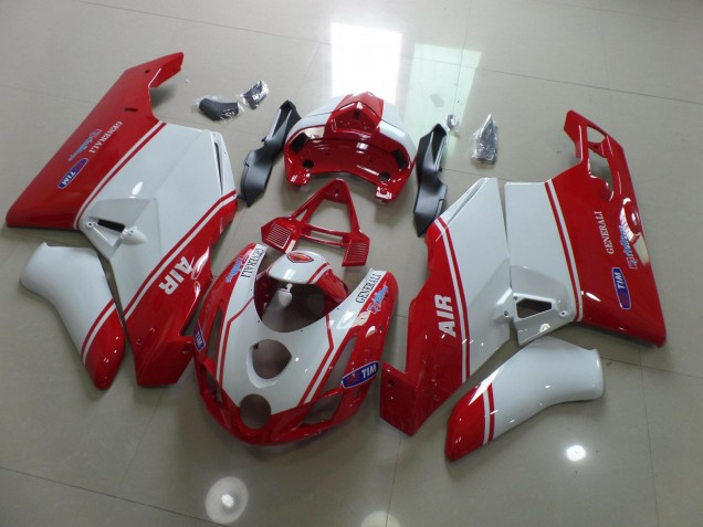 Best Red and White Ducati 749 999 Motorcycle Fairings 2003-2004 Best Red and White Ducati 749 999 Motorcycle Fairings 2003-2004
