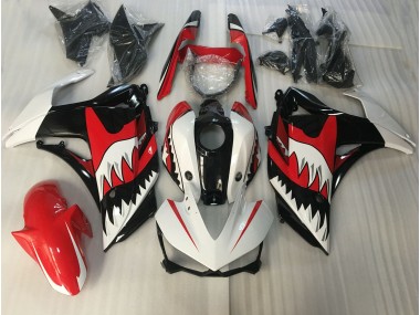 Best Red and White Shark Yamaha R3 Motorcycle Fairings 2015-2018