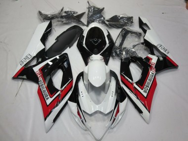 Best Red Black and White Suzuki GSXR 1000 Motorcycle Fairings 2005-2006