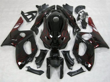 Best Red Flame Yamaha YZF600 Motorcycle Fairings 1998-2007