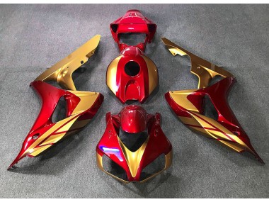 Best Red & Gold Honda CBR1000RR Motorcycle Fairings 2006-2007