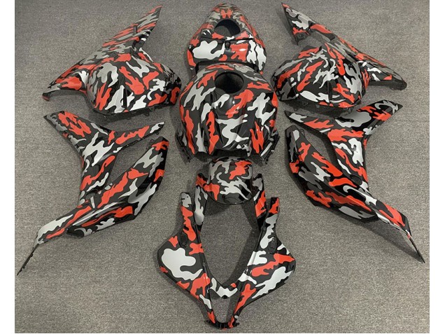 Best Red Grey Camo Honda CBR600RR Motorcycle Fairings 2009-2012 Best Red Grey Camo Honda CBR600RR Motorcycle Fairings 2009-2012