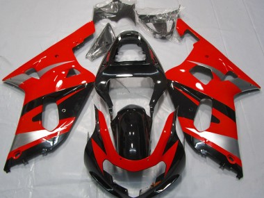 Best Red OEM Style Suzuki GSXR 600-750 Motorcycle Fairings 2001-2003