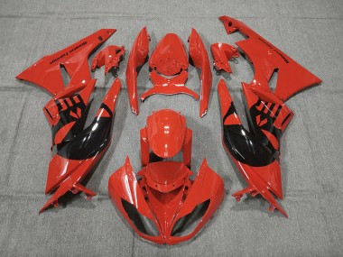 Best Red Punisher Kawasaki ZX6R Motorcycle Fairings 2009-2012