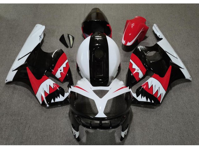 Best Red Shark Kawasaki ZX12R Motorcycle Fairings 2002-2005