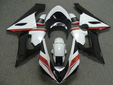 Best Red white and Black Kawasaki ZX6R Motorcycle Fairings 2005-2006
