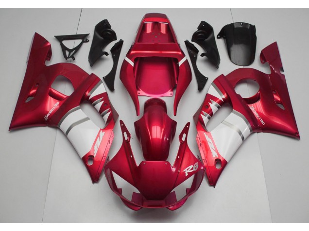 Best Red & White Yamaha R6 Motorcycle Fairings 1998-2002 Best Red & White Yamaha R6 Motorcycle Fairings 1998-2002
