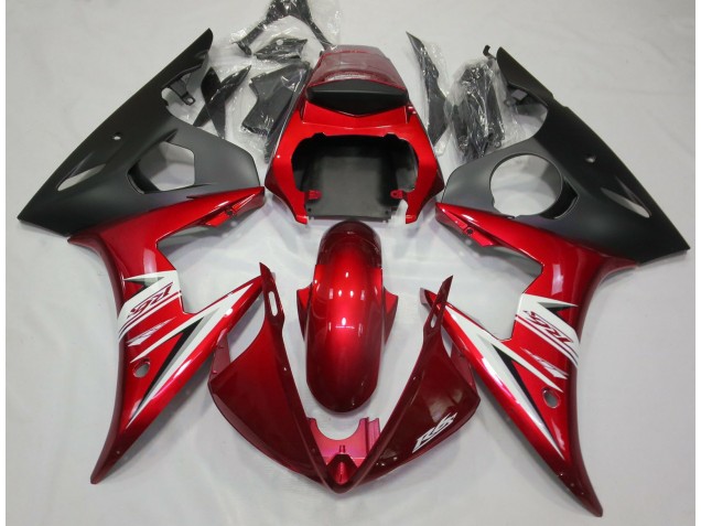Best Red & White Yamaha R6 Motorcycle Fairings 2003-2005