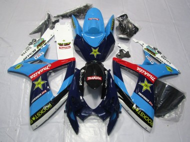 Best Rockstar Suzuki GSXR 600-750 Motorcycle Fairings 2006-2007