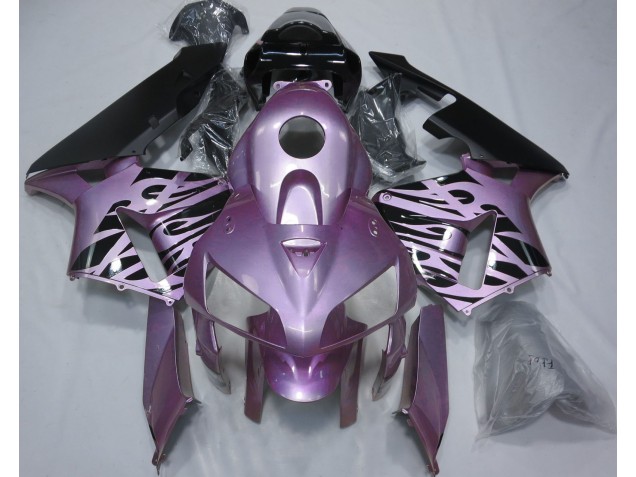 Best Rose Purple Flame Honda CBR600RR Motorcycle Fairings 2005-2006 Best Rose Purple Flame Honda CBR600RR Motorcycle Fairings 2005-2006