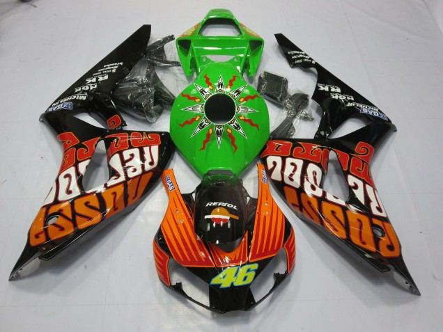 Best Rossi Lime Honda CBR1000RR Motorcycle Fairings 2006-2007