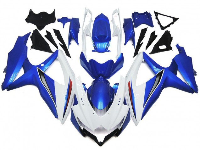 Best Shining Gloss White With Silver and blue Suzuki GSXR 600-750 Motorcycle Fairings 2008-2010 Best Shining Gloss White With Silver and blue Suzuki GSXR 600-750 Motorcycle Fairings 2008-2010