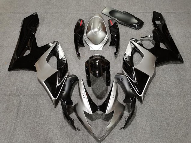 Best Silver and Black Suzuki GSXR 1000 Motorcycle Fairings 2005-2006 Best Silver and Black Suzuki GSXR 1000 Motorcycle Fairings 2005-2006