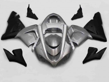 Best Silver Black Kawasaki ZX10R Motorcycle Fairings 2004-2005