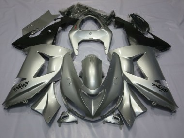Best Silver Kawasaki ZX10R Motorcycle Fairings 2006-2007