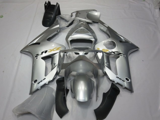 Best Silver OEM Style Kawasaki ZX6R Motorcycle Fairings 2003-2004 Best Silver OEM Style Kawasaki ZX6R Motorcycle Fairings 2003-2004