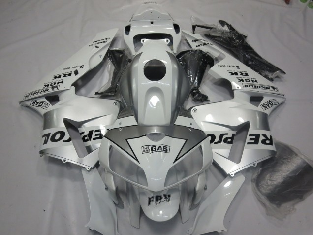Best Silver Repsol Honda CBR600RR Motorcycle Fairings 2005-2006 Best Silver Repsol Honda CBR600RR Motorcycle Fairings 2005-2006