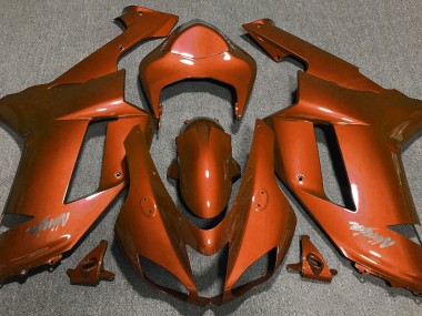 Best Tiger Orange Kawasaki ZX6R Motorcycle Fairings 2007-2008
